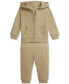 Baby Fleece Hoodie & Pant Set Зеленый, 2 года - фото #1