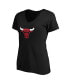 Фото #3 товара Women's Coby White Black Chicago Bulls Playmaker Name and Number V-Neck T-shirt