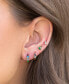 ფოტო #2 პროდუქტის Crystal Multi-Color Flora and Fauna Stud Earring Set