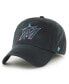 ფოტო #1 პროდუქტის Men's Black Miami Marlins Franchise Logo Fitted Hat