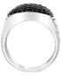 ფოტო #4 პროდუქტის EFFY® Men's Black Spinel Cluster Ring in Sterling Silver