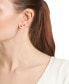 ფოტო #2 პროდუქტის 2-Pc. Set Crystal Solitaire & Enamel Ladybug Stud Earrings in Sterling Silver, Created for Macy's