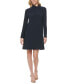 Women's Twist-Neck Long-Sleeve Dress