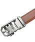Фото #2 товара Men's Hollowed Masterwork Leather Ratchet Belt