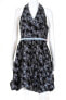 Фото #1 товара Maggy London Women's Dress (Black/Blue Marine) Sz. 12 US 151154