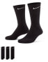 Фото #2 товара Nike Training 3 Pack Everyday Cushioned socks in black
