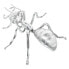 Decorative Figure Alexandra House Living Silver Acrylic Plastic Melamin Ant