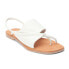 Matisse Shayla Ankle Strap Womens White Casual Sandals SHAYLA-100