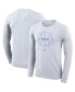 Men's White UCLA Bruins Basketball Icon Legend Performance Long Sleeve T-shirt