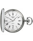 ფოტო #1 პროდუქტის Unisex Swiss Savonnette Stainless Steel Pocket Watch 49mm