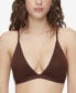 Women's Form To Body Lightly Lined Triangle Bralette QF6758