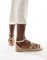 Фото #3 товара RAID Elodiya flat espadrille sandals in gold