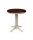 Фото #2 товара 30" Round Top Pedestal Table- 34.9"H