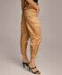 Фото #3 товара Women's Belted Satin Cargo Pants