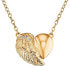 Gold-plated silver necklace with heart and zircons ERN-LILHW-G