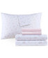 Printed Microfiber 4-Pc. Sheet Set, Twin