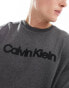 Фото #3 товара Calvin Klein raised embroidered logo t-shirt in dark grey