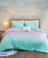 Glimmer Ombre 4-Piece Full/Queen Reversible Duvet Cover Set