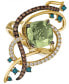 Exotics® Crazy Collection® Mint Julep Quartz™ (3-1/4 ct. t.w.) & Diamond (3/4 ct. t.w.) Statement Ring in 14k Gold