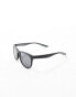 Фото #3 товара Nike Wave round sunglasses in matte black with grey lenses