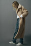 Фото #11 товара Шерстяное пальто ZARA Extra-long faux shearling