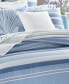 Coastal Stripe 300 Thread Count Duvet Cover Set, King, Created for Macy's