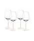 Villeroy Boch Manufacture Rock Blanc Red Wine Glasses, Set of 4