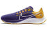 Фото #1 товара Кроссовки Nike Pegasus 38 Университет Луизианы Низкие мужские беговые фиолетово-желтые