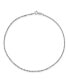 ფოტო #1 პროდუქტის Singapore Chain Anklet in 14k White Gold