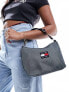 Tommy Jeans party shoulder bag in black