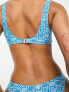 Фото #7 товара Rhythm journey crop bikini top in blue print