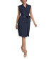 Фото #1 товара Women's Notch-Collar Sleeveless Blazer Dress