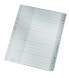 Фото #1 товара Esselte Leitz 12600000 - Alphabetic tab index - Cardboard - Grey - 250 g/m² - 238 mm - 29.7 cm