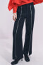 ZW COLLECTION STRAIGHT TROUSERS WITH ZIPS