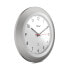 Фото #3 товара Цифровые часы настенные Mebus 19448 - Круглые - Серебро - Белый - Пластиковые - Современные - На батарейках