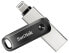 Фото #1 товара SanDisk iXpand, 64 GB, USB Type-A / Lightning, 3.2 Gen 2 (3.1 Gen 2), Swivel, Black, Silver