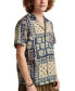 ფოტო #5 პროდუქტის Floral Print Short Sleeve Camp Collar