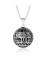 ფოტო #1 პროდუქტის Starwars Men's Officially Licensed Death Star Stainless Steel Pendant Necklace, 22" Box Chain