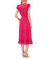 Фото #2 товара Платье CeCe женское с оборками и кружевными рукавами CeCe Swiss Dot Midi