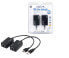 LogiLink Line Extender USB via CAT5/6 - Black - 0.3 m