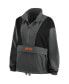 ფოტო #3 პროდუქტის Women's Charcoal New York Mets Packable Half-Zip Jacket