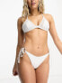 Hunkemoller belize mesh brazilian bikini brief in white