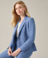 Women's One Button Notched Collar Blazer