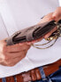 Фото #8 товара Мужское портмоне кожаное коричневое вертикальное на кнопках с цепочкой Portfel-CE-PR-2901-BIC.77-ciemny brzowy	Factory Price
