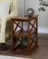 14" Rubber wood Coventry Chairside End Table