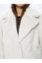 Пальто Koton Button-up Collar Lined