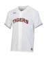 Фото #3 товара Men's White Auburn Tigers Softball Button-Up V-Neck Jersey
