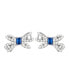 ფოტო #1 პროდუქტის Imitation Pearl and Cubic Zirconia Bow Stud Earrings
