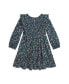 ფოტო #2 პროდუქტის Toddler and Little Girls Floral Smocked Cotton Jersey Dress