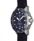 ფოტო #2 პროდუქტის Men's Swiss Automatic T-Sport Seastar 1000 Powermatic 80 Silicium Blue Fabric Strap Diver Watch 43mm